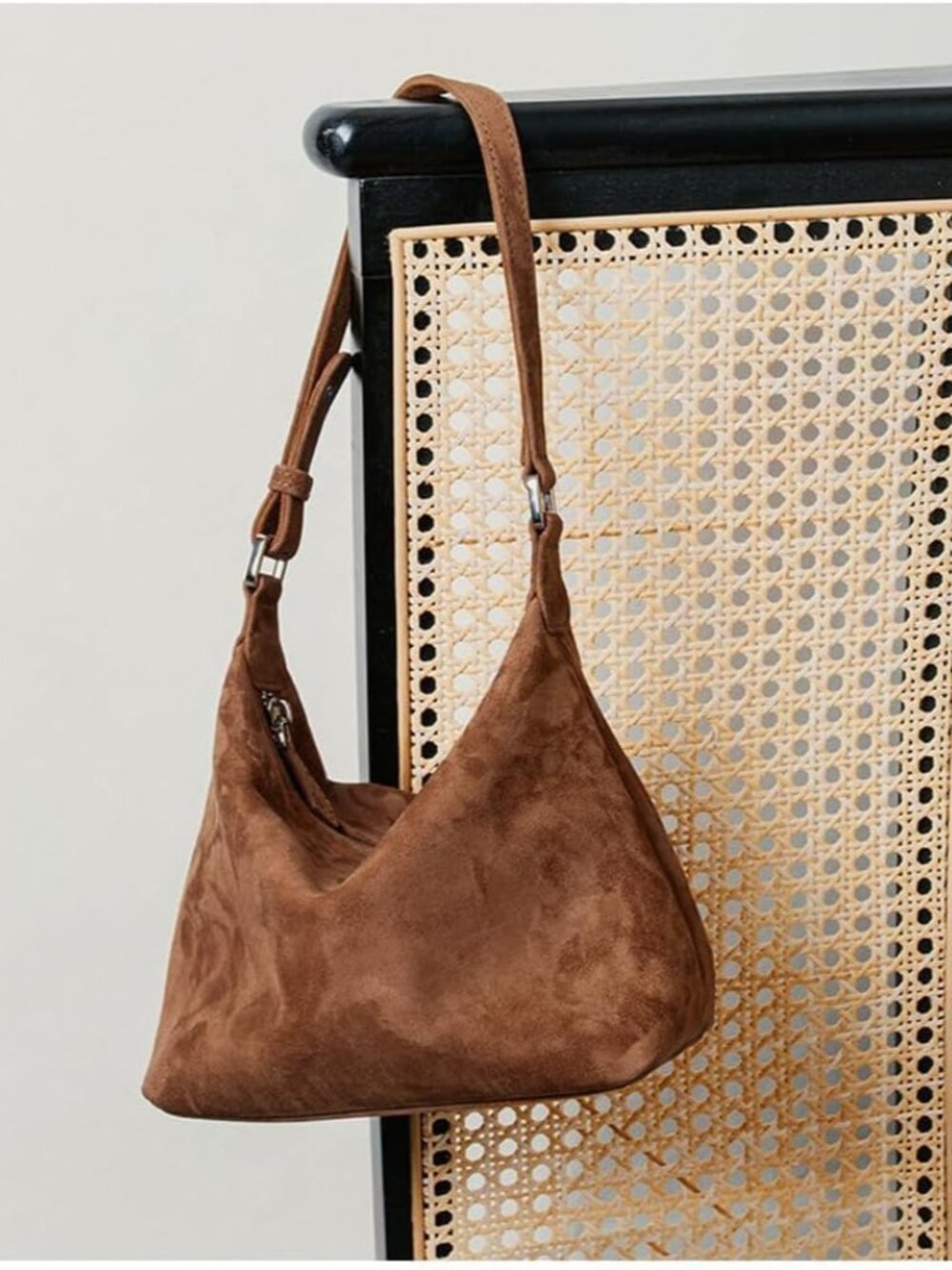 Premium Suede Leather Crossbody Purses for Women Small Shoulder Bag with Adjusta - Picture 3 of 6
